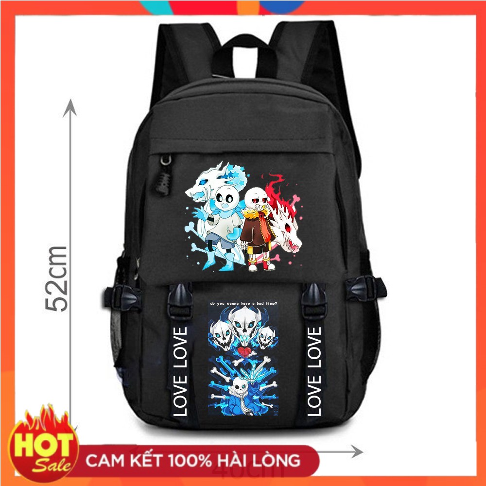 SALE - Mẫu balo in hình bé Sans Undertale độc đẹp giá rẻ / chất đẹp