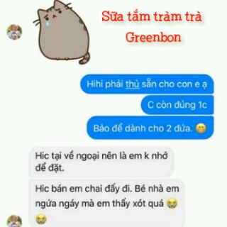 Sữa tắm tràm trà Greenbon cho bé