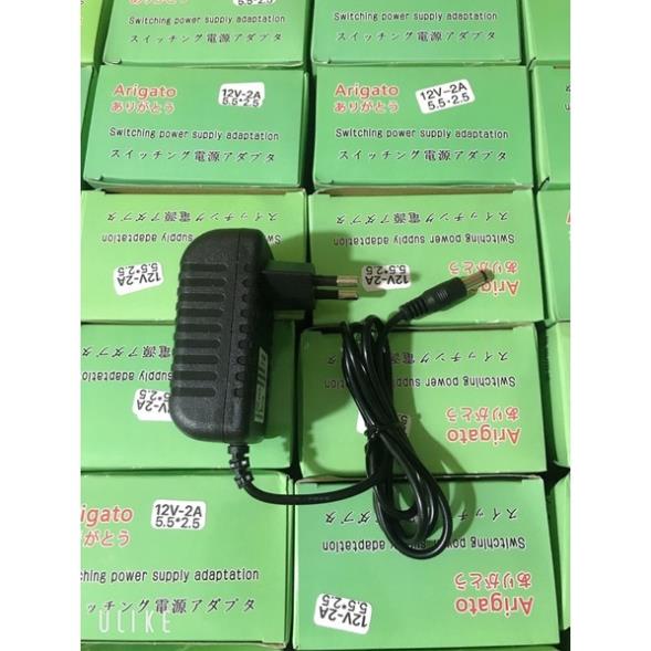 Nguồn 12V 2A Arigato Chân To 5.5 Dùng Cho Camera - Nguồn Adapter 12V2A Chất Lượng Cao