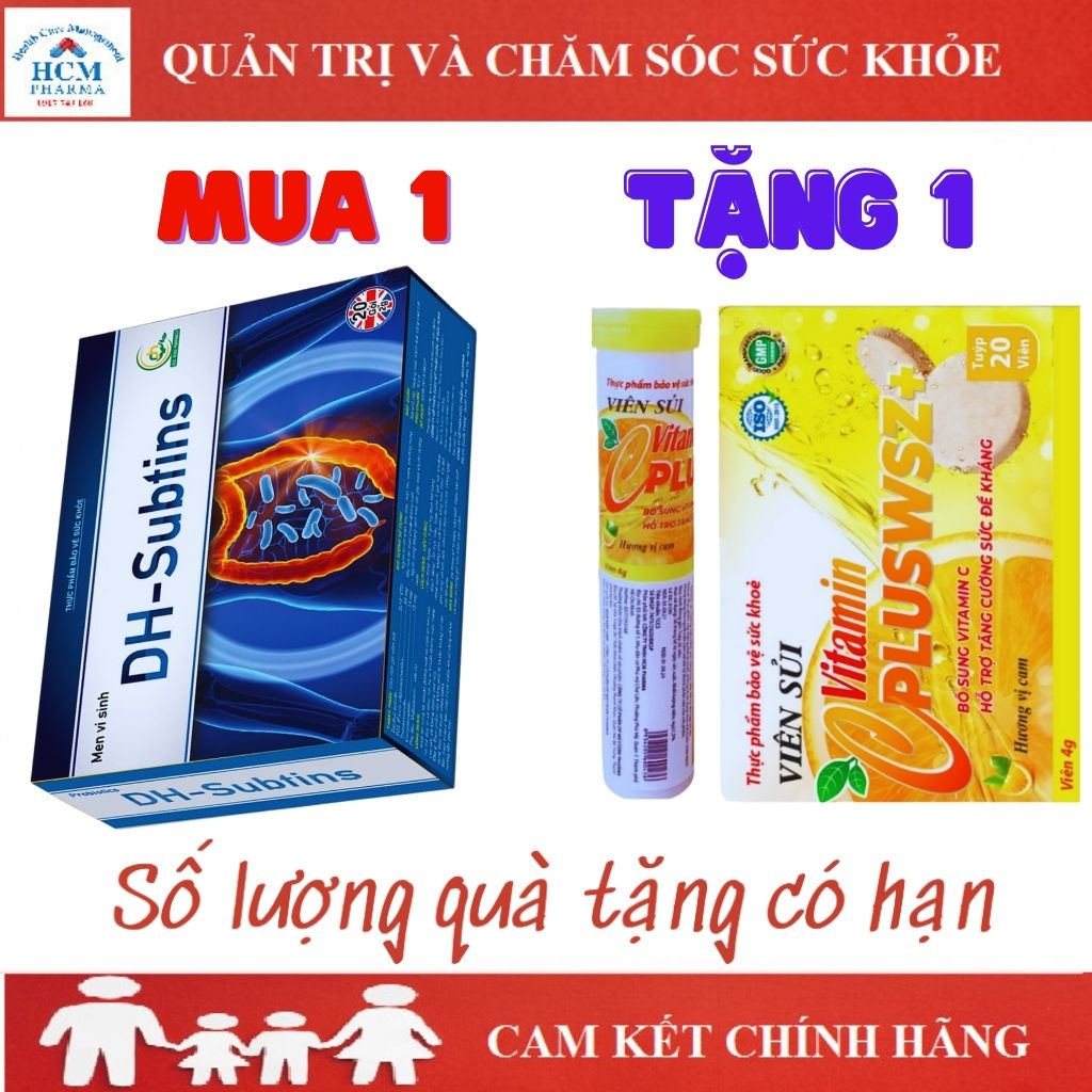 Men vi sinh Bio probiotic DH SUBTINS 5 tỷ bào tử lợi khuẩn giảm táo bón tiêu chảy chướng bụng đầy hơi cho bé DHG04