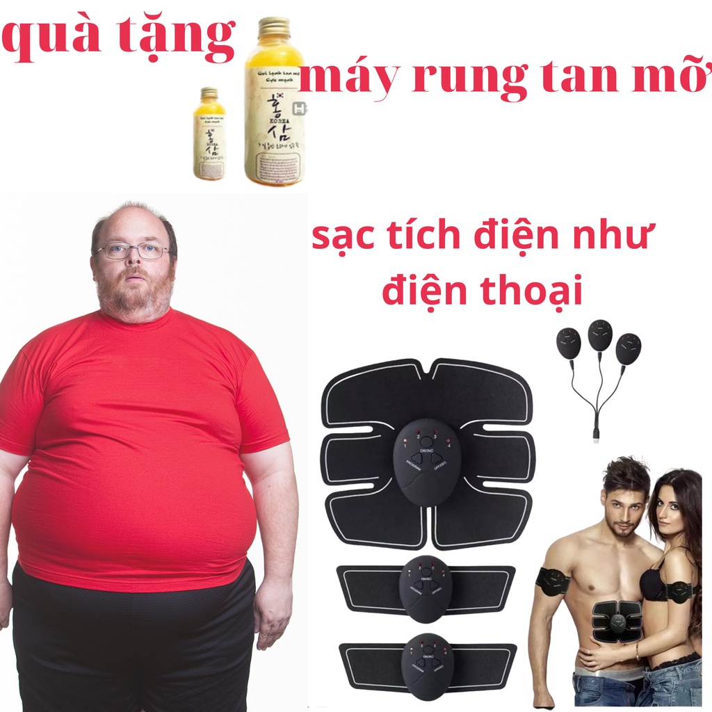 Máy Tập Gym Tích Điện Sạc Cao Cấp Nhập Khâu Mỹ Cấp Độ Mạnh Massage Nhức Mỏi
