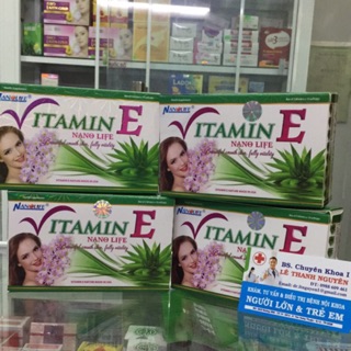 Viên uống đẹp da VITAMIN E Nanolife( vitamin E tự nhiên nhập khẩu từ Mỹ)