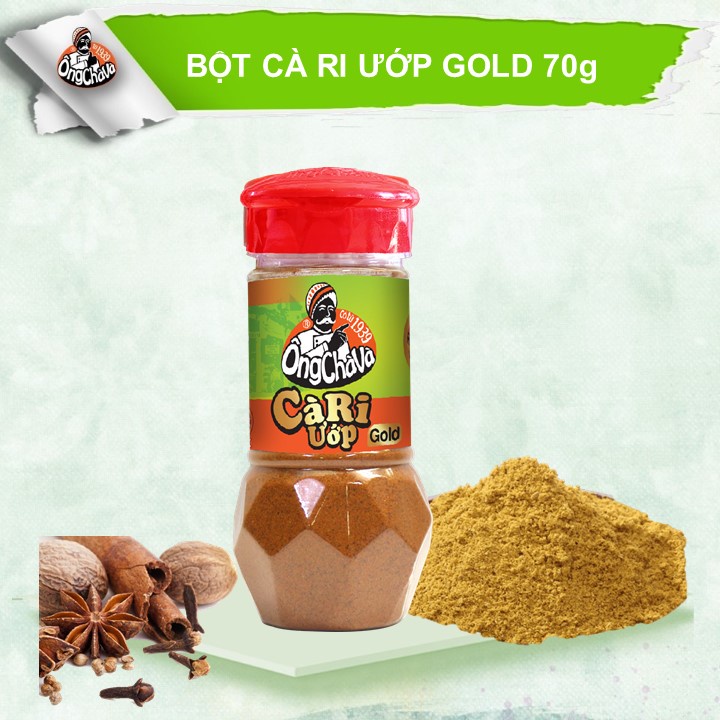 Bột cà ri Ướp Ông Chà Và GOLD 70g (Curry seasoning powder GOLD) - (Bột Cari)