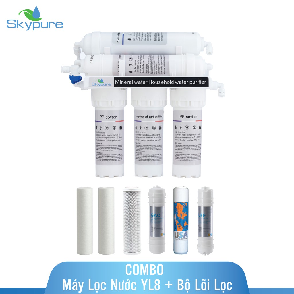 Máy lọc nước YL8 + Bộ lõi lọc