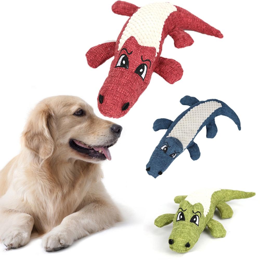 Đồ Chơi Hình Cá Sấu Phát Ra Âm Thanh Vui Nhộn Cho Thú Cưng