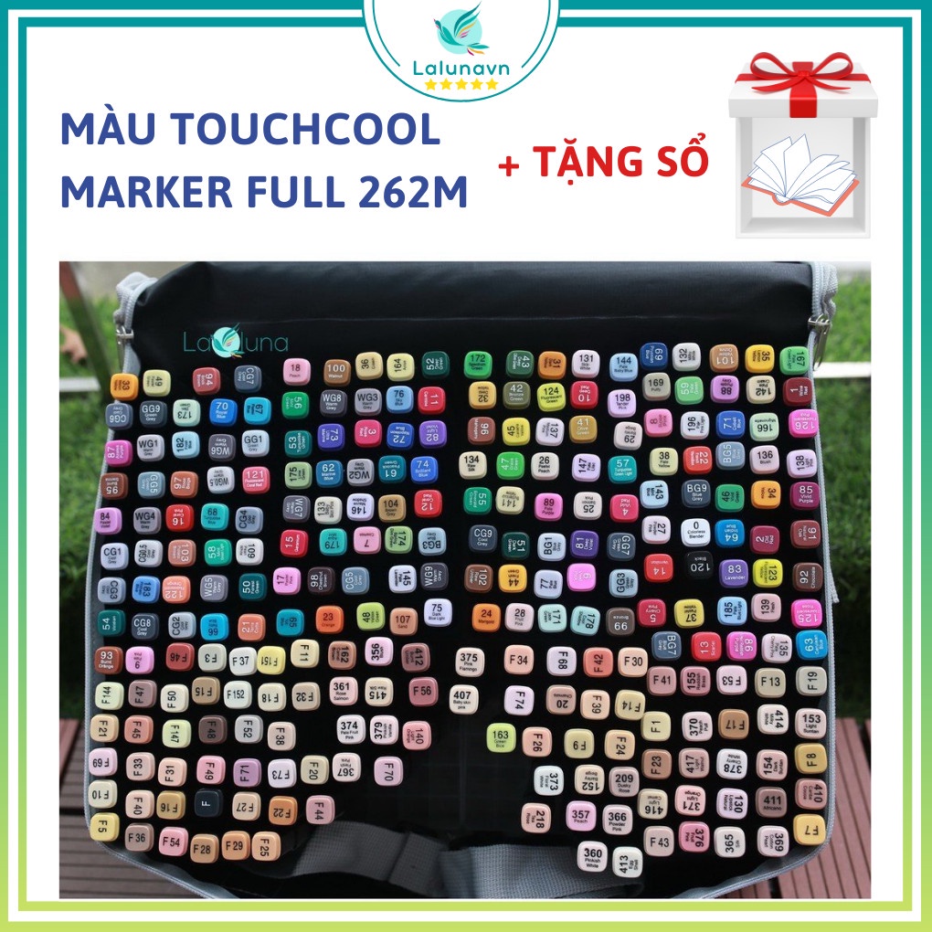 Bộ bút màu Marker Touchcool FULL 204-262 màu siêu to khổng lồ - B64