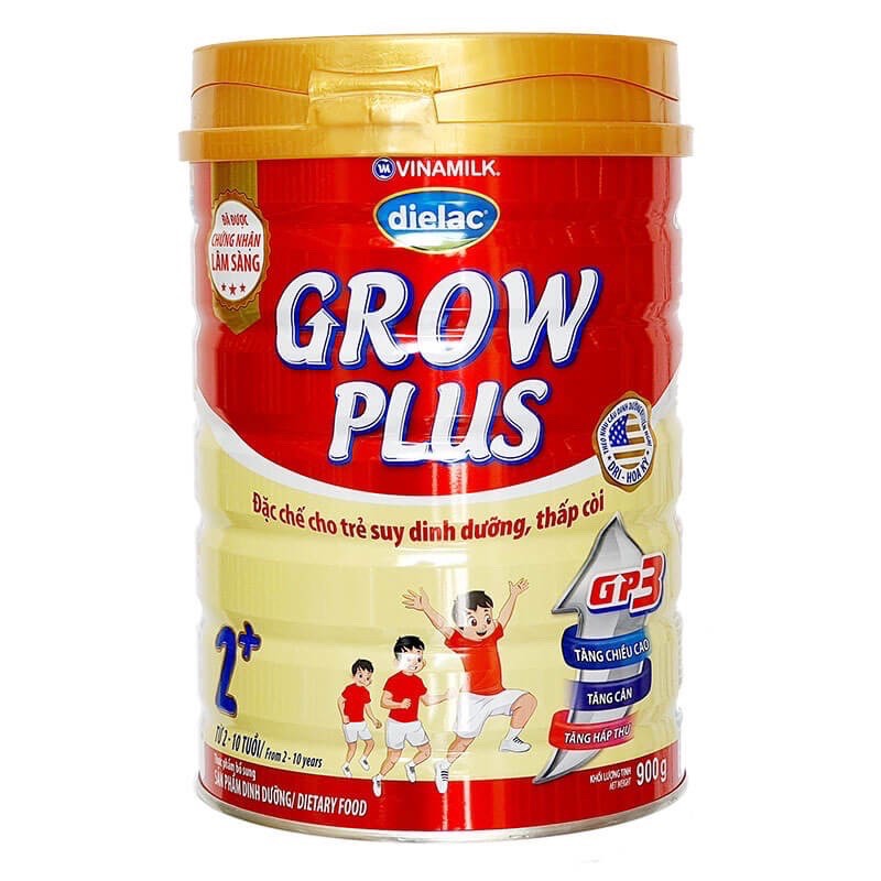 Sữa Bột Grow Plus và Grow Vinamilk 1+, 2+ Lon 900g và 1,45kg [ date luôn mới ]