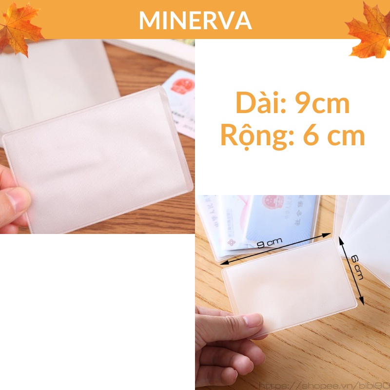 10 Túi đựng / Vỏ Bọc trong suốt đựng đa năng CMND, bằng lái xe, thẻ ngân hàng,căn cước công dân
