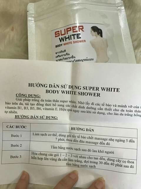 Tắm trắng super white