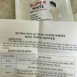 Tắm trắng super white