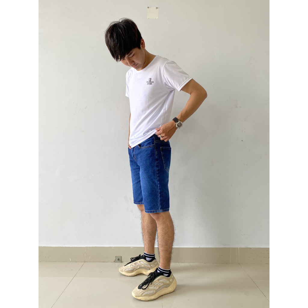 Quần Short Jeans Nam Form Chuẩn - Quần Jean Ngố Nam Cao Cấp | BigBuy360 - bigbuy360.vn