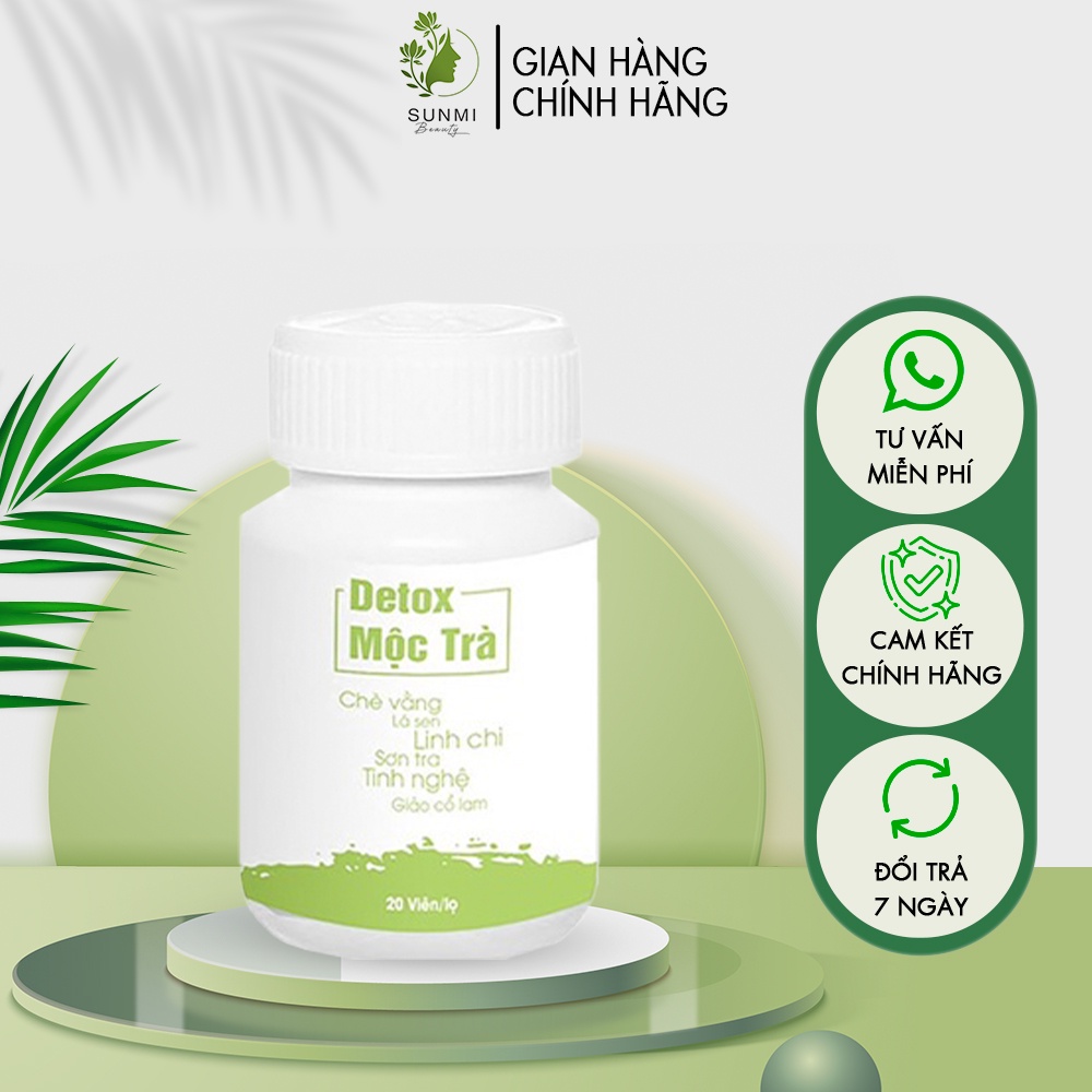 Detox mộc trà Dr Cell thải mỡ, giảm cân hộp 20 viên giúp ngăn ngừa hấp thụ mỡ thừa vào cơ thể
