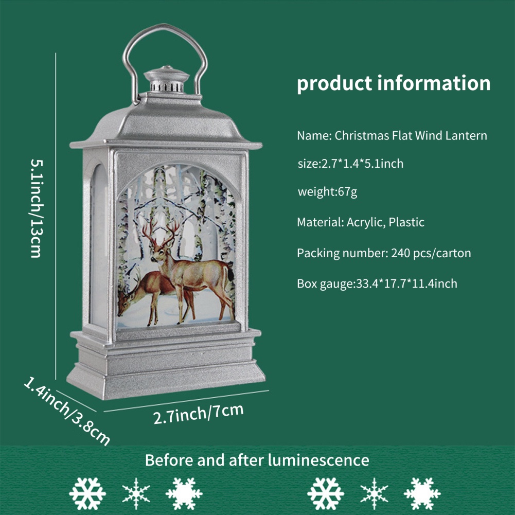 Đèn Trang Trí Giáng Sinh Di Động Sáng Tạo Có Thể Sử Dụng Như Cây Thông Noel Sơn Màu Trong Suốt Bên Nhỏ