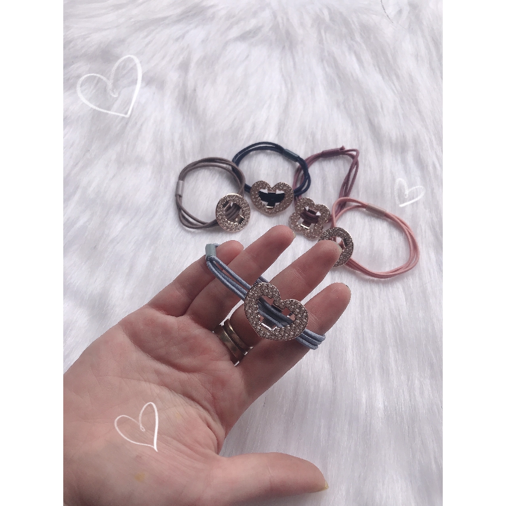 Dây Buộc Tóc Phối Hoạ Tiết Siêu Đẹp, Siêu Bền