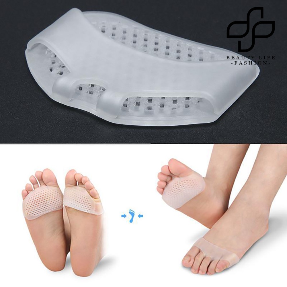 (Hàng Mới Về) 1 Cặp Đệm Lót Giày Bằng Silicon Thoáng Khí Tiện Dụng