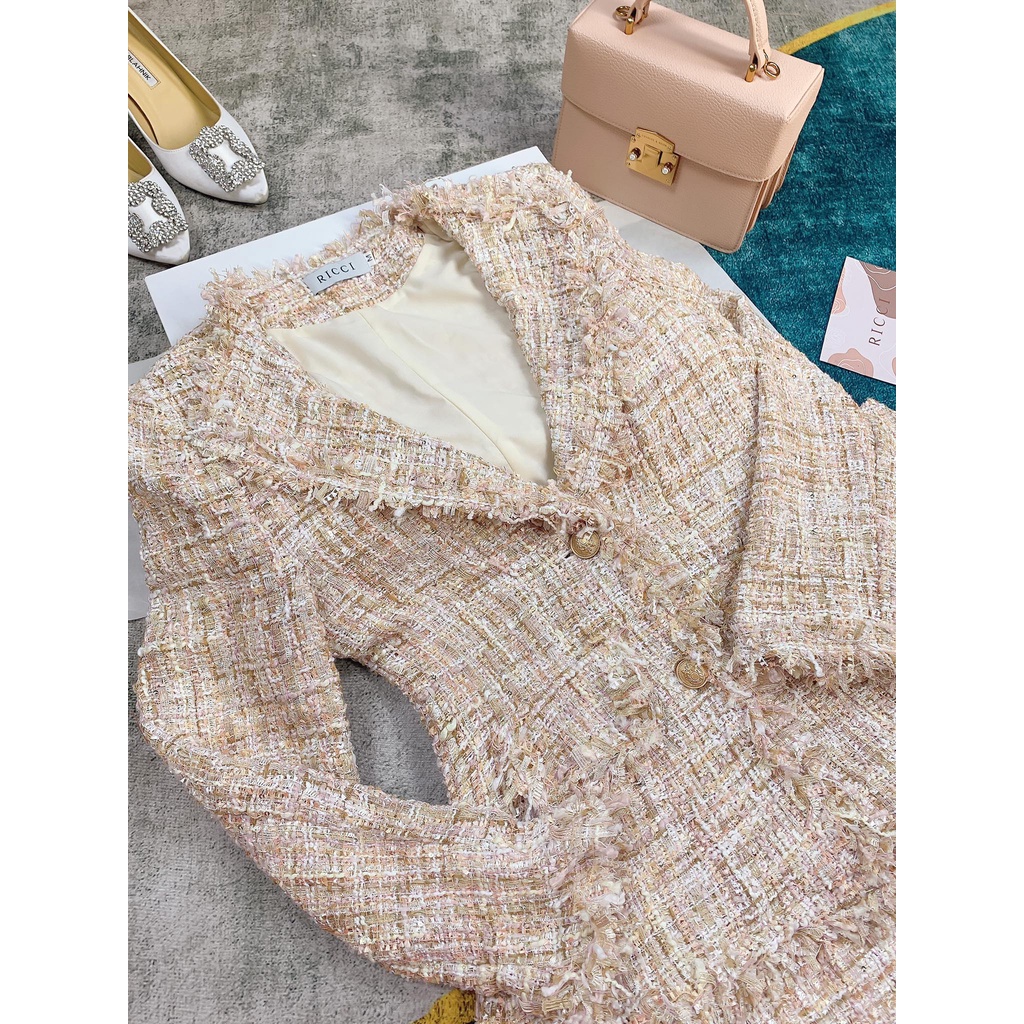 Melly Set Tweed Ricci thiết kế chất liệu Tweed cao cấp mềm  |  RICCI OFFICIAL | BigBuy360 - bigbuy360.vn