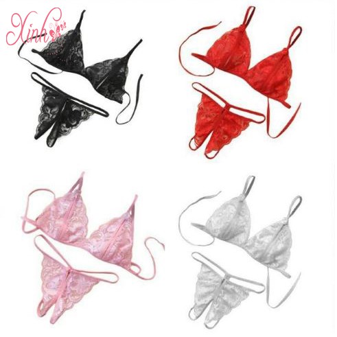 Bộ Đồ Lót Ren Quần Lót Xẻ Khe Yêu Ơi Là Yêu | BigBuy360 - bigbuy360.vn