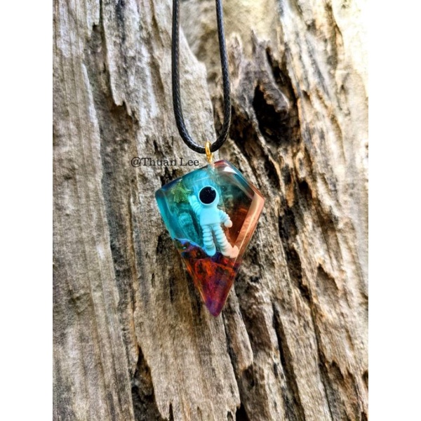 Mô hình Phi Hành Gia Hái Sao Mini dùng trong sáng tạo nghệ thuật thủ công Resin, Resin Keycap