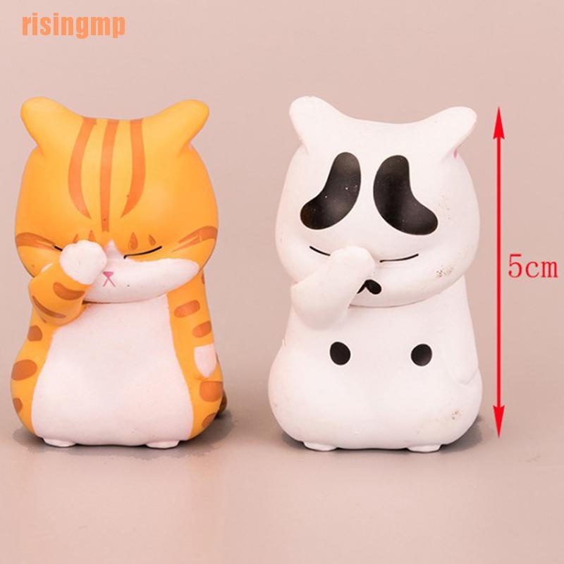 1 Mô Hình Chú Mèo May Mắn Hoạt Hình Bằng Nhựa resin DIY