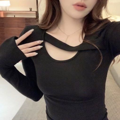 Áo Thun COZOK Tay Dài Thiết Kế Đơn Giản Dễ Phối Đồ Hợp Thời Trang