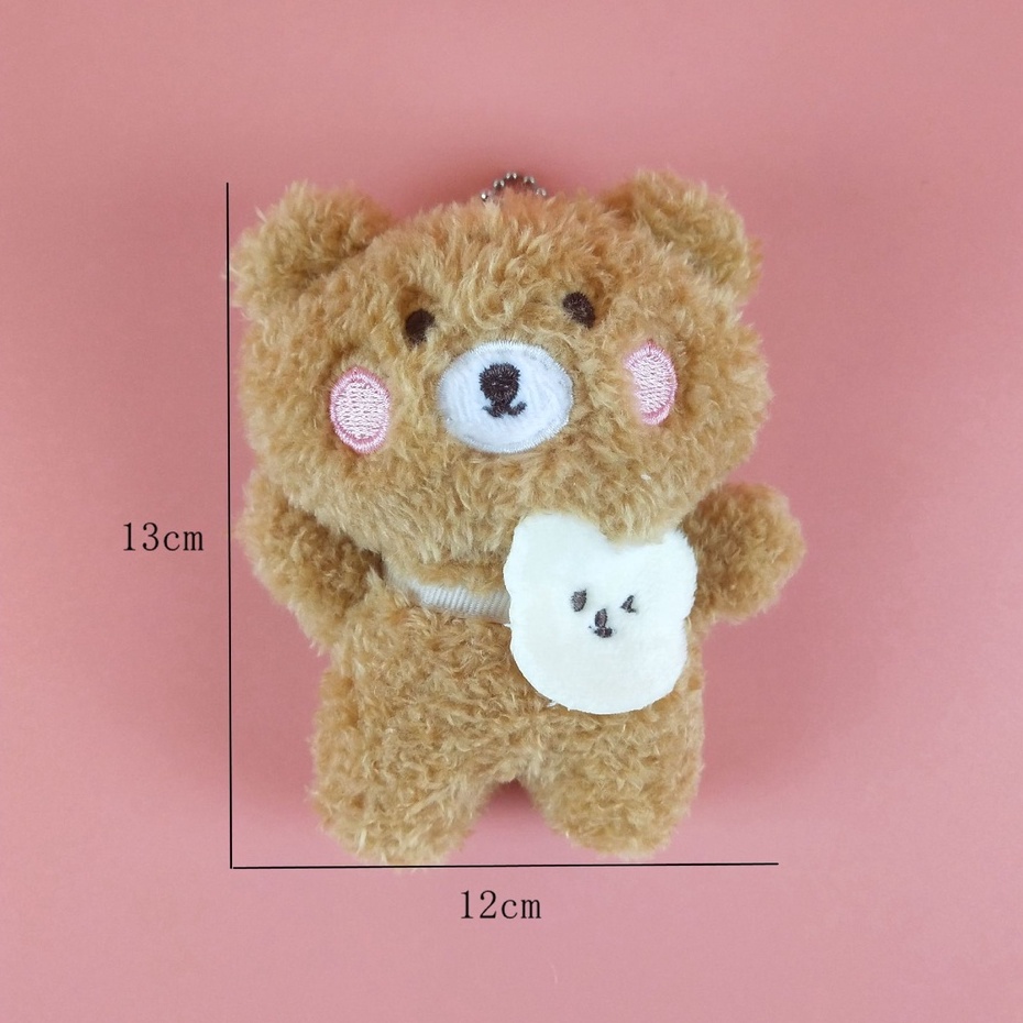 Móc khóa gấu bông mini cute IRRY móc khóa gấu treo balo thời trang dễ thương