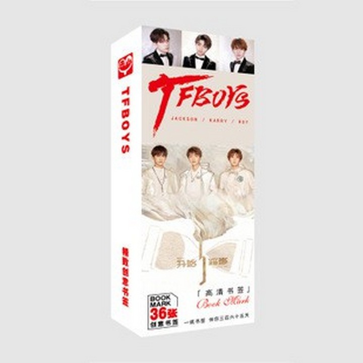 Bookmark TFboys đánh dấu trang 36 tấm in hình nhóm nhạc idol Trung Quốc