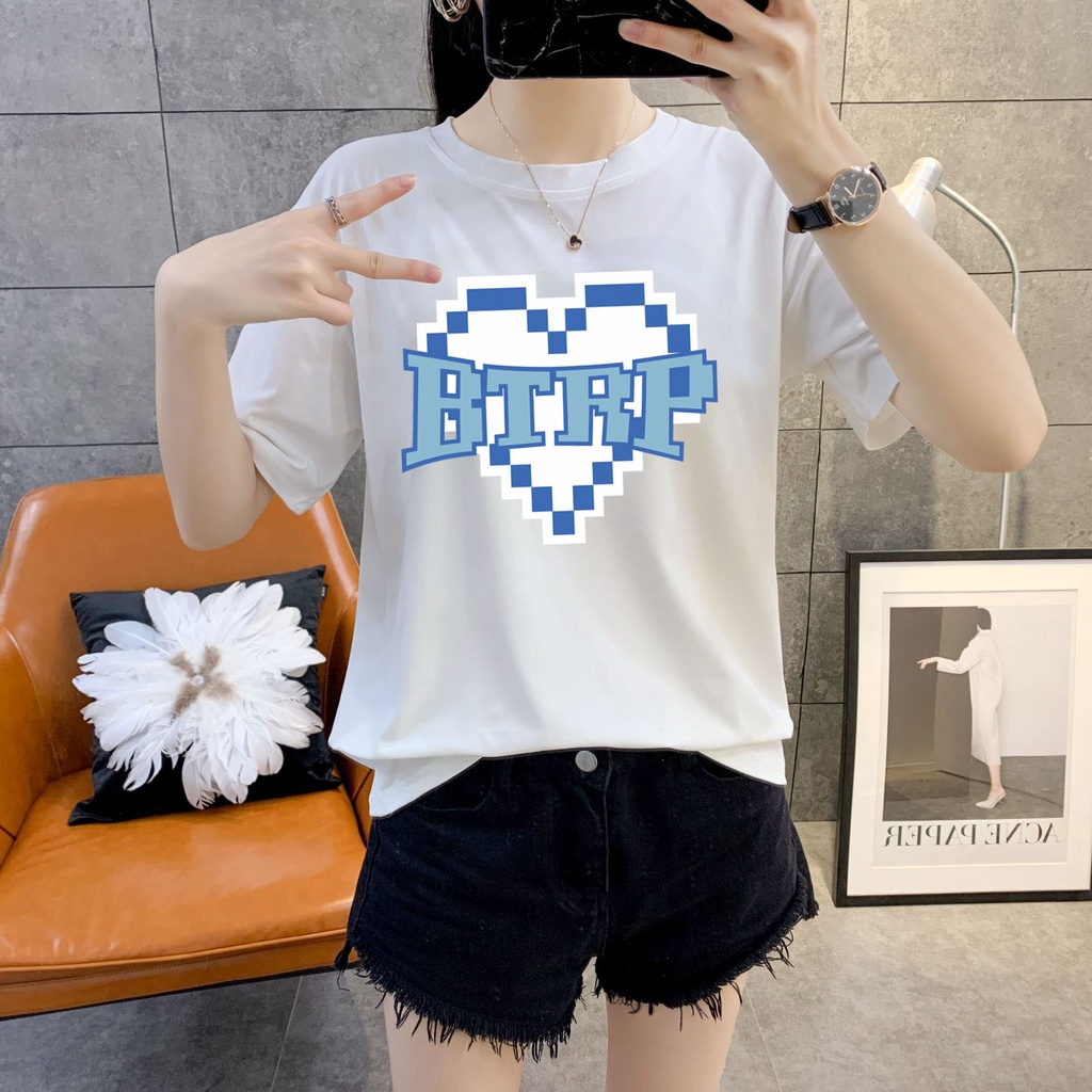 Áo thun trắng ZHELIHANGFEI in họa tiết dễ thương vui nhộn