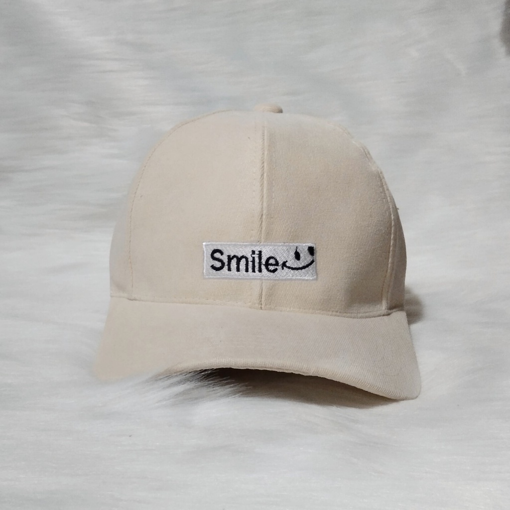 Mũ lưỡi trai, nón kết cao cấp nam nữ đẹp thêu CHỮ SMILE phong cách Ulzzang unisex mã số K70