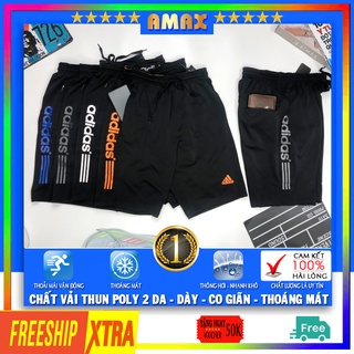 Quần thể thao nam ngắn Q14 quần short nam lưng thun adidas sọt nam đẹp ngắn cao cấp có size lớn cho người mập big size
