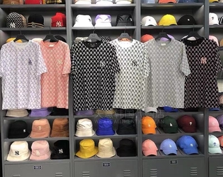 Áo Thun Ngắn Tay Vải Cotton In Chữ Mlb Ny Cá Tính Cho Nam Và Nữ