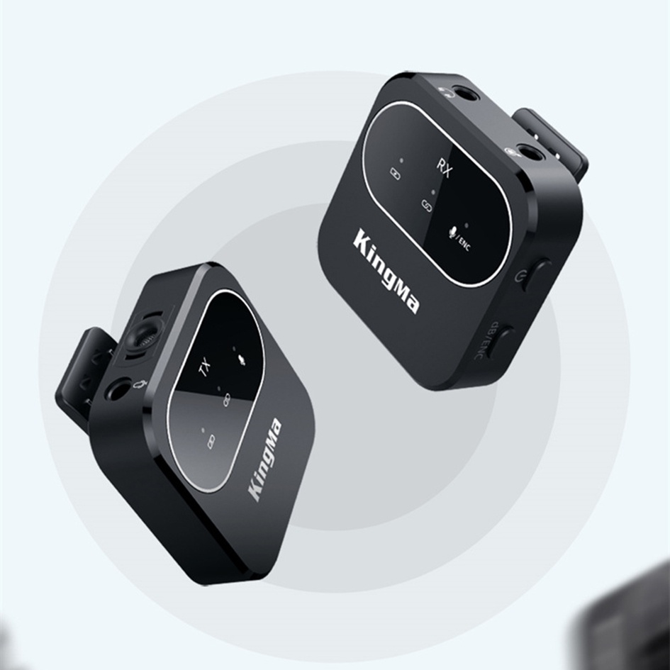 Mic không dây cho máy ảnh và điện thoại Kingma 2.4G
