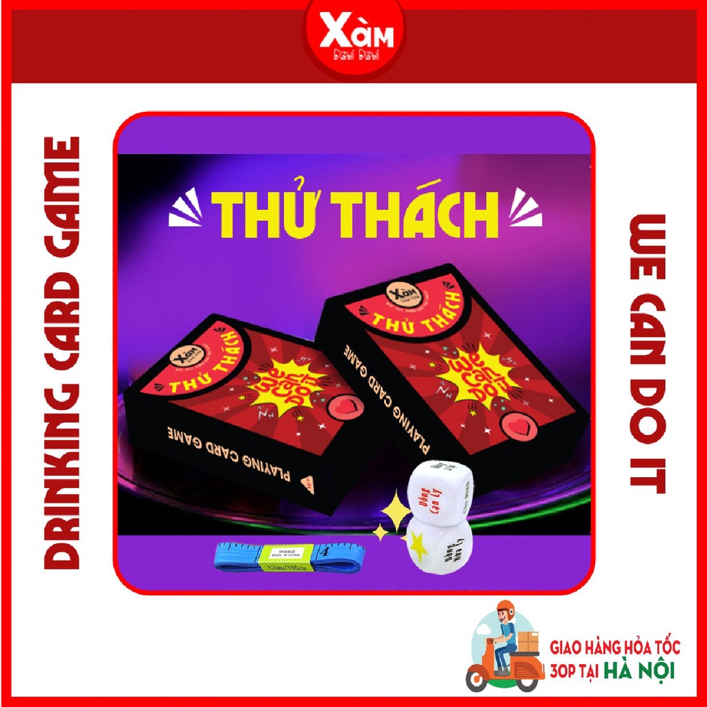 Bộ bài thử thách 60 lá board game bản đặc biệt , bài drinking game dành cho team chuếnh choáng thích nốc out