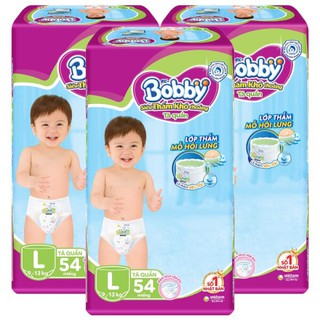 (tặng thêm 8 miếng) Bỉm Bobby quần size M76, L68, Xl62, Xxl56, M62, L54, Xl48, Xxl44