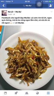 Cá cơm tẩm.