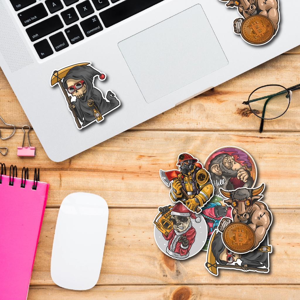 STICKER LẺ - Sticker Logo dán mũ bảo hiểm, laptop, điện thoại, vali. MSP: SS28