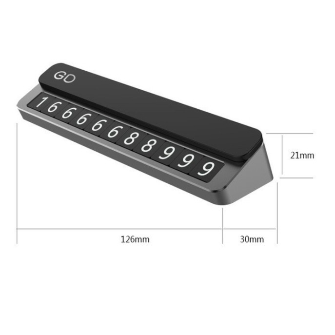 Sản Phẩm Bộ Bảng số điện thoại gắn taplo xe hơi, ô tô cao cấp Y-477 .