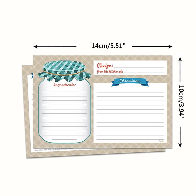 Set 25 Thẻ Ghi Thông Điệp Hai Mặt DIY Dùng Trong Nhà Bếp / Tiệc Cưới