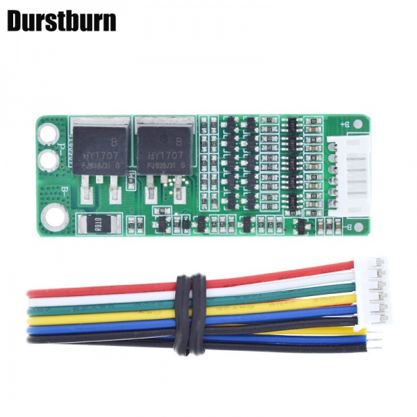 1 Bảng Mạch Bảo Vệ Pin Li-ion 5S 15A BMS 18650 18V 21V