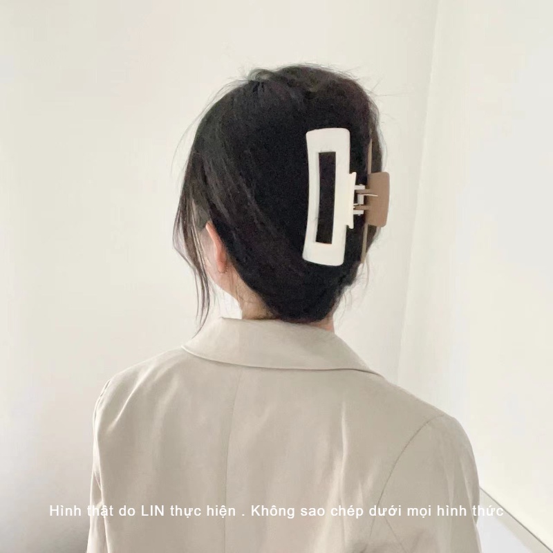 Kẹp Tóc Kẹp Càng Cua LIN Mix Màu Phong Cách Hàn Quốc