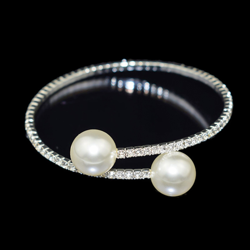 Vòng Tay Nhiều Lớp Đính Hạt Ngọc Trai Giả Xinh Xắn