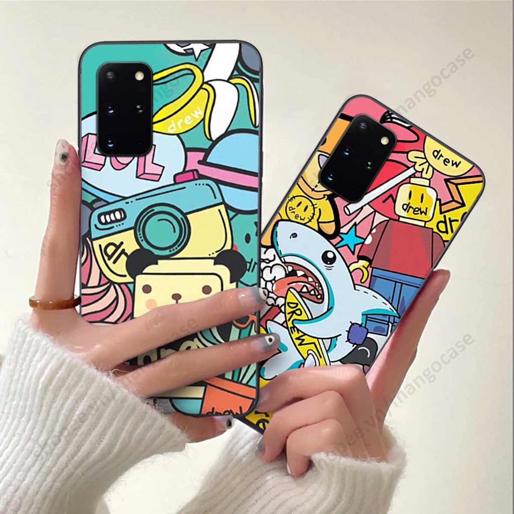 Ốp lưng điện thoại Samsung S20 / S20 Plus / S20+ drew, kaws, bape cao cấp, vỏ ốp rẻ đẹp