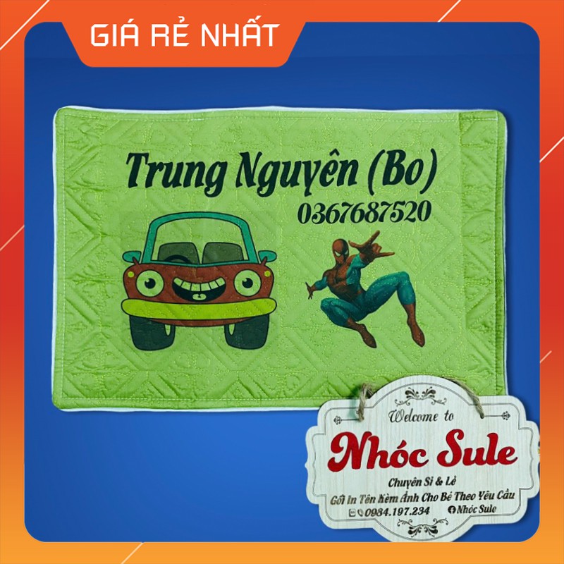 Vỏ gối in hình theo yêu cầu cho bé