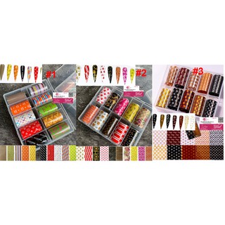 Foil Dán Logo và Thương Hiệu VL, Dior và Hoa Nhiều Mẫu Nail Đẹp Mới