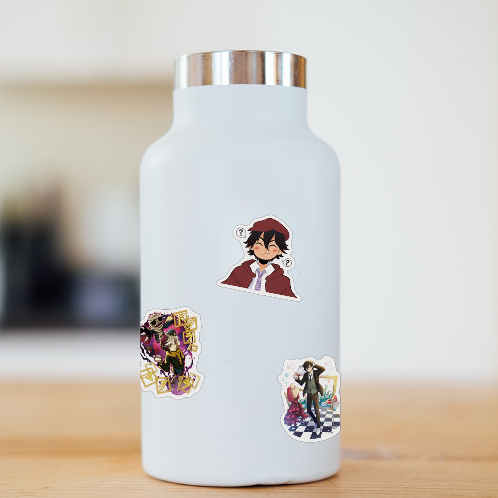 Set 50 / 100 Miếng Dán Hình Trang Trí Hoạ Tiết Bungo Stray Dogs Chống Thấm Nước