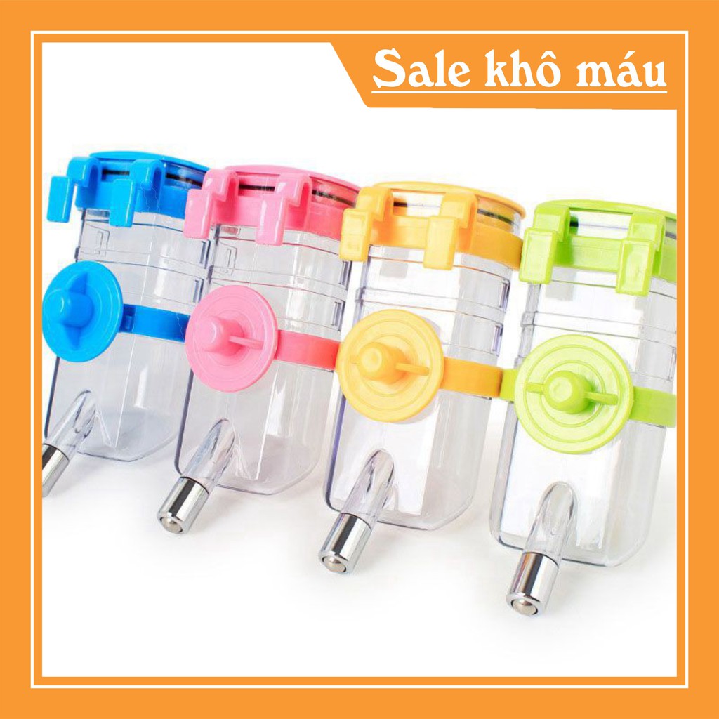 [FLASH SALE]  BÌNH BI GẮN CHUỒNG UỐNG NƯỚC CHO CHÓ MÈO LOẠI SỊN