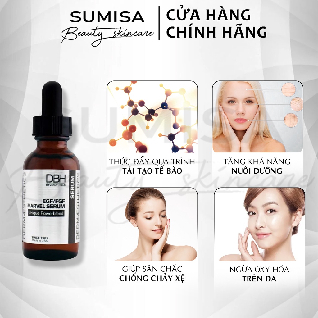 Serum tế bào gốc tăng cường phục hồi và tái tạo da DBH EGF/FGF Marvel Serum 30ml