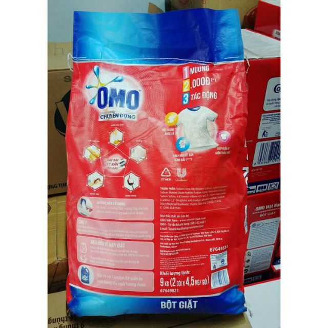 Omo chuyên dụng 9kg