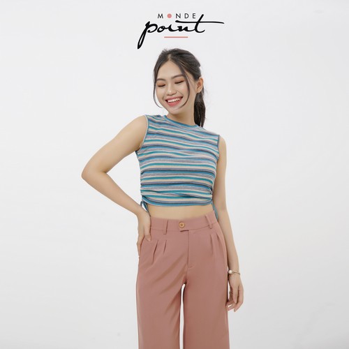 Áo T-Shirt nữ không tay Monde Point MPWA08101011 Sọc xanh | BigBuy360 - bigbuy360.vn