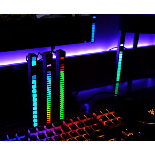 Thanh Led RGB pin sạc, 40 bóng cao cấp điều khiển bằng điện thoại, nháy theo nhạc, đèn led tiktok đổi màu