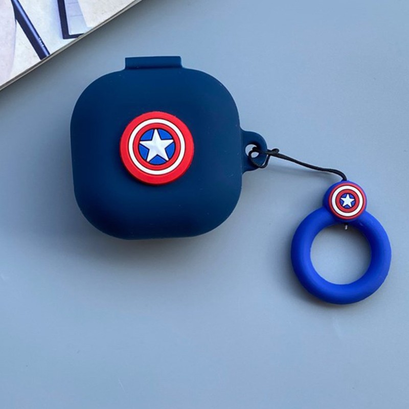 Ốp bảo vệ hộp đựng tai nghe silicon thiết kế hoạt hình cho Galaxy-Buds Live